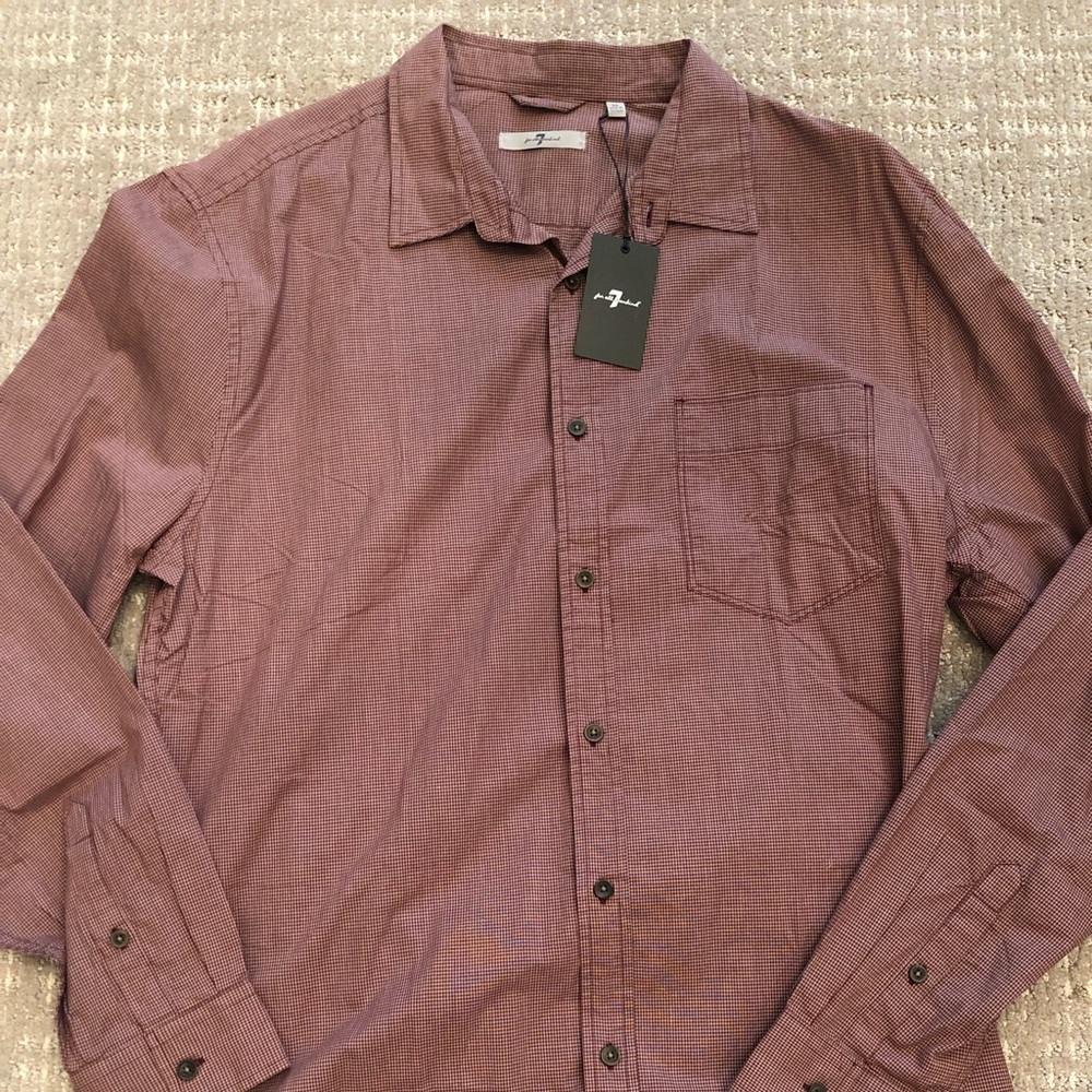 7 For All Mankind button down shirt XL NWT